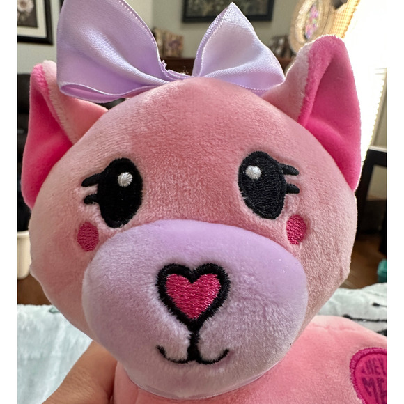 HEY ITS MEGAN Series 2 Plush Toy Pink Cat Discontinued Plushie Claires Exclusive - Picture 5 of 12